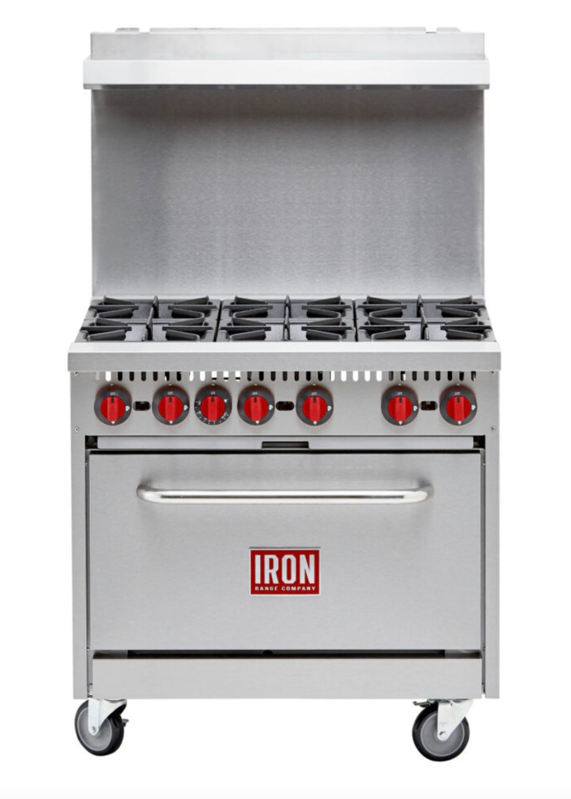 IRON 6 BURNER RANGE